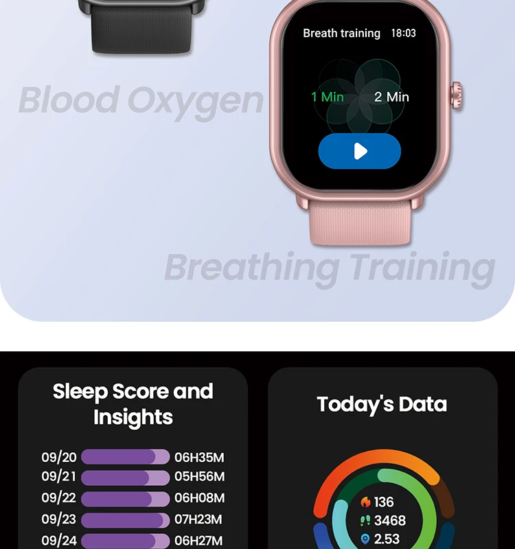 Zeblaze GTS 3 Pro Smart Watch - Pearl White New Zeblaze GTS 3 Pro AMOLED Screen Bluetooth Phone Calls Health and Fitness Tracking Smartwatch