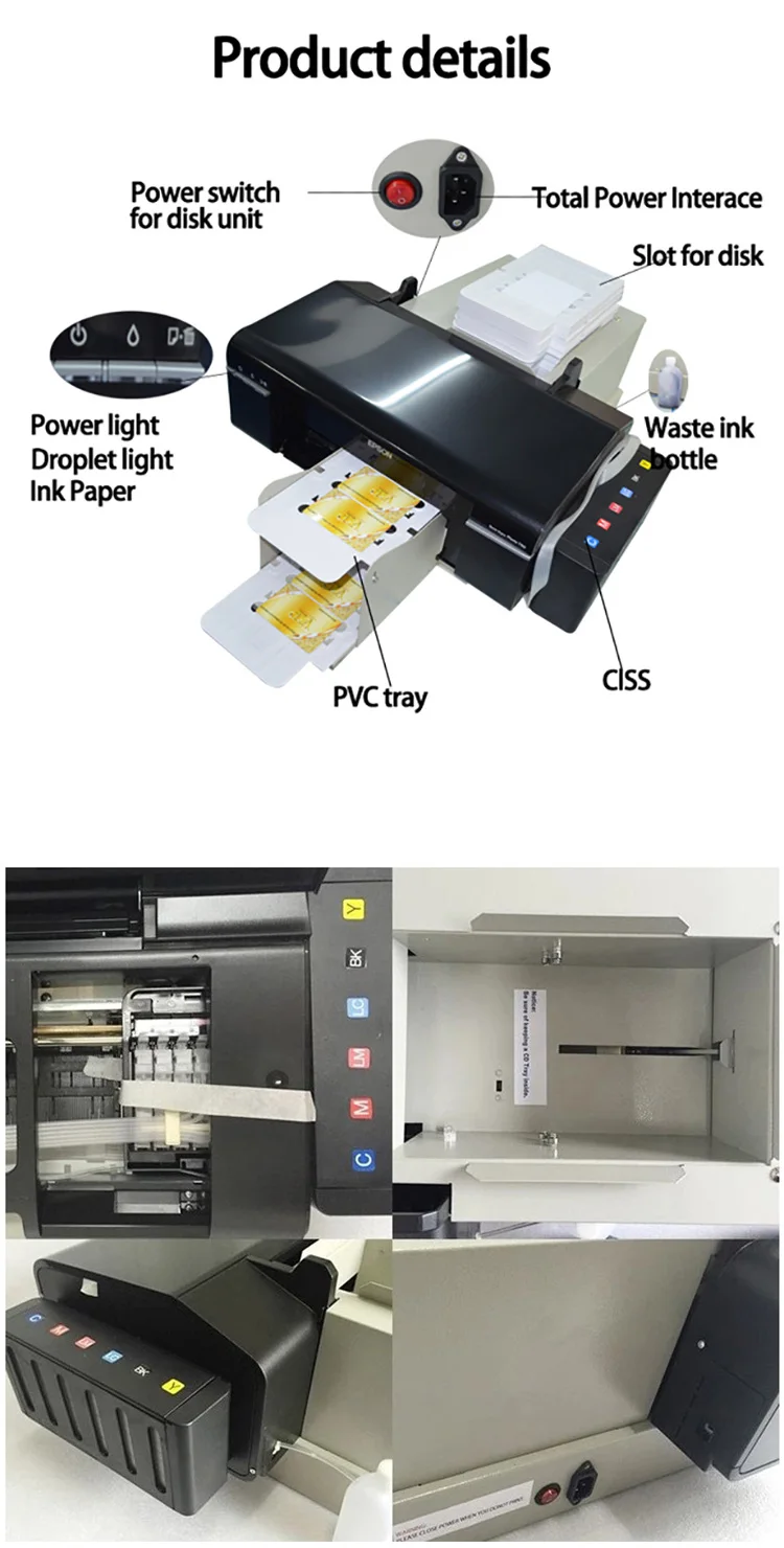 Digital Plastic Id Card Printing Machine Pvc Card Printing Machine Id Membership Cd Dvd Printing
