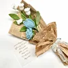 Blue rose and white lily of the Valley mix and match