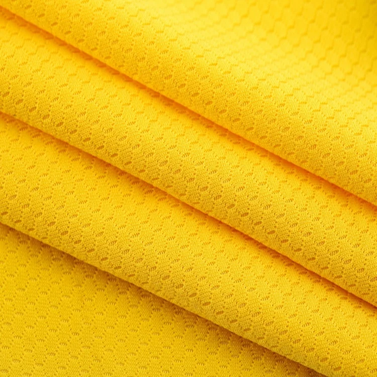 Полиэфирная сетчатая Спортивная Трикотажная спортивная ткань для футбольной