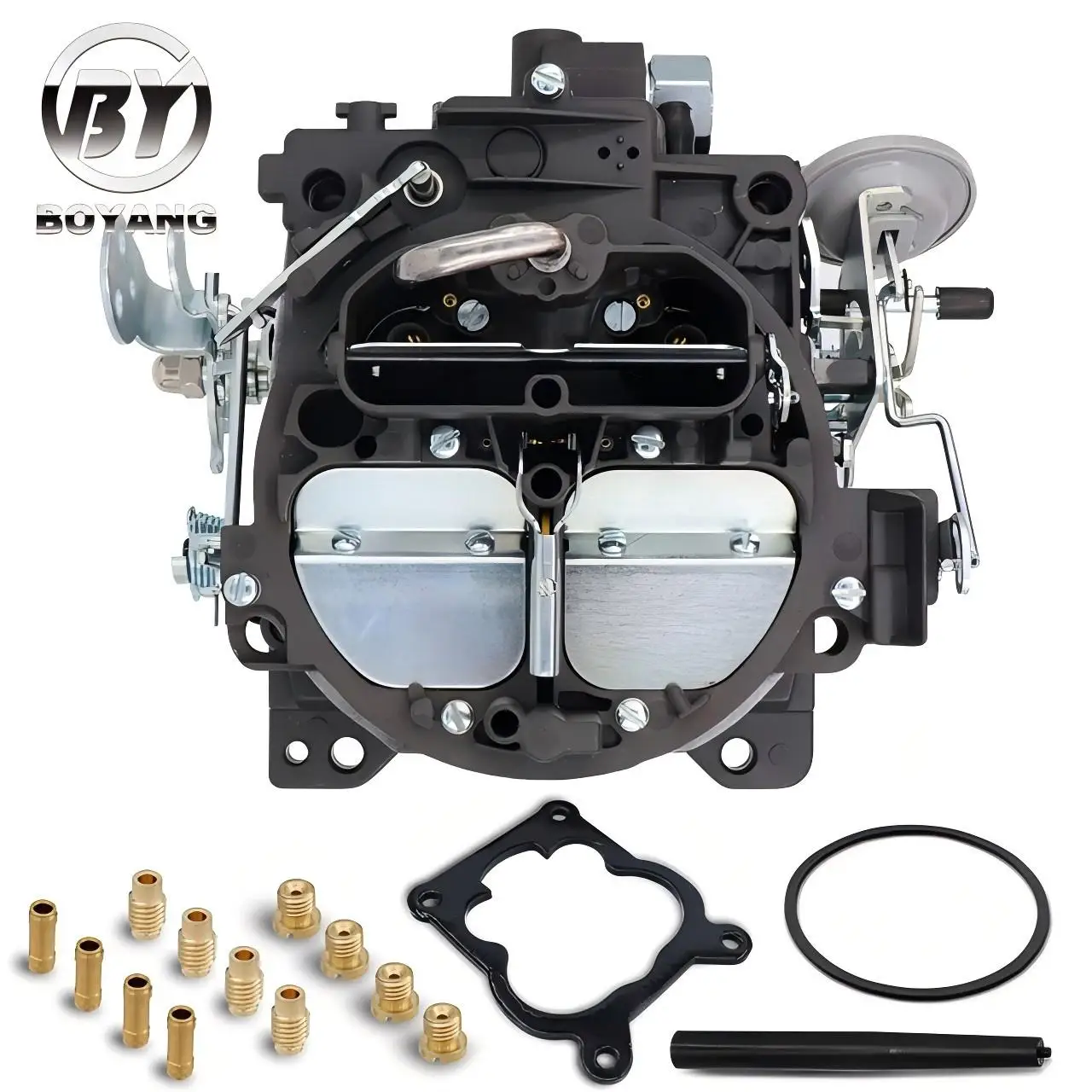 SET OF 2 MARINE CARBURETORS ROCHESTER 4BBL QUADRAJET 4MV 4.3 L 262 V6