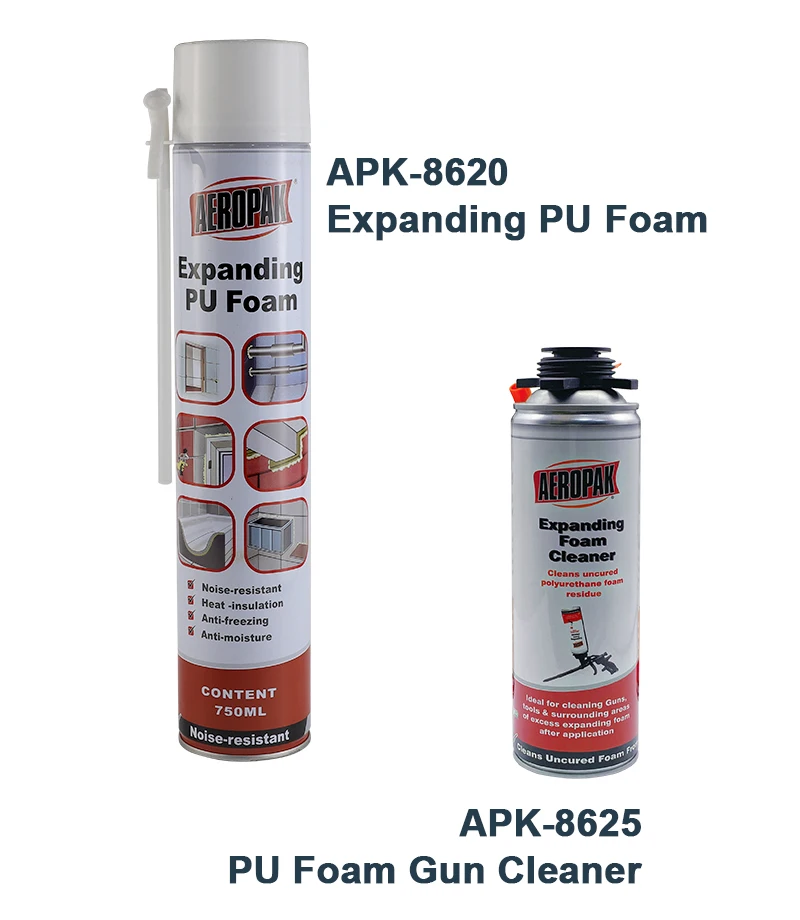 Aeropak 500ml Aerosol Polyurethane Foam Cleaner Spray For Pu Foam Gun ...