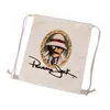 Drawstring Canvas Backpack