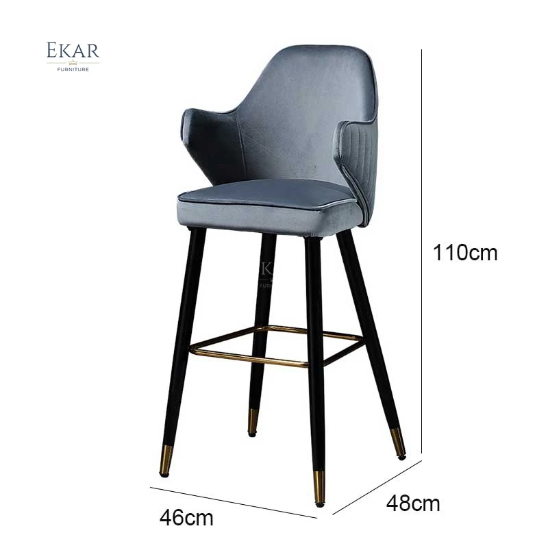 product sleek modern barstool with comfortable seat   perfect for home bars and kitchen counters-64