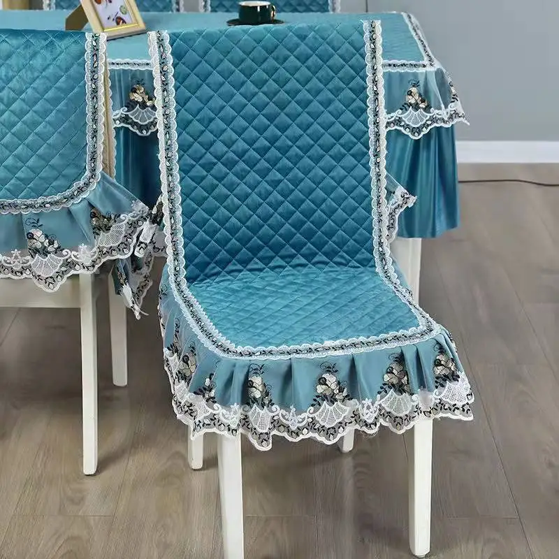 Оптовая продажа, Нескользящие дизайнерские чехлы на стулья с соединенными полосками, съемные и моющиеся Бархатные чехлы на стулья