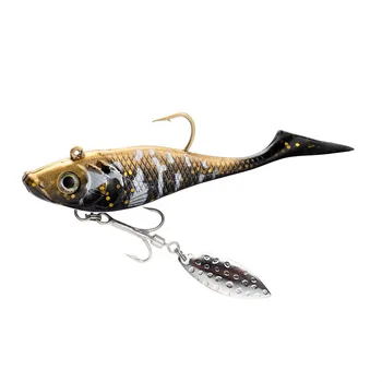 Runtoo 11cm 14cm Lead Rigged Soft Lure Jig Head T-Tail Trout Swimbait Salt Water Lead Rigged Fishing Bait – Soft Lure – view 2