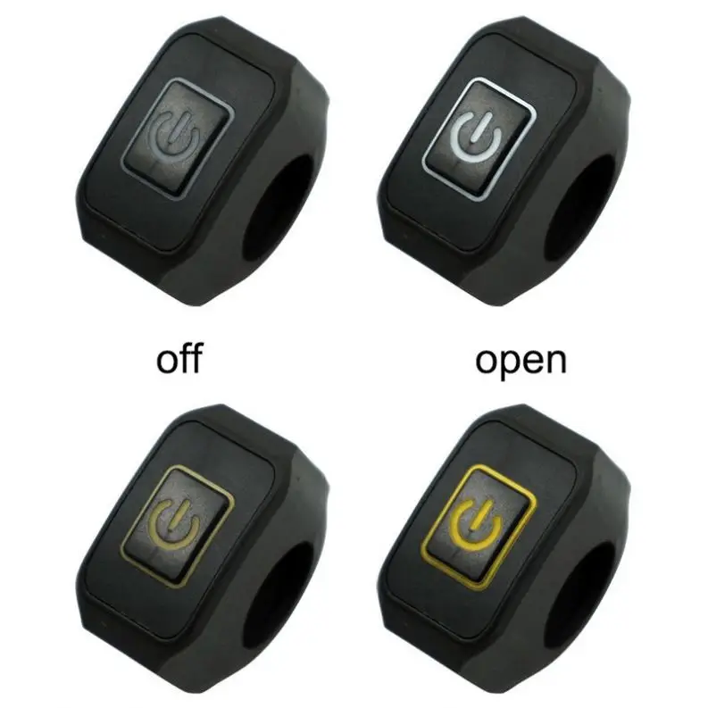 Мотоциклетный переключатель, модифицированный Руль управления фары, красная, синяя, белая, желтая, Зеленая кнопка со светодиодной подсветкой