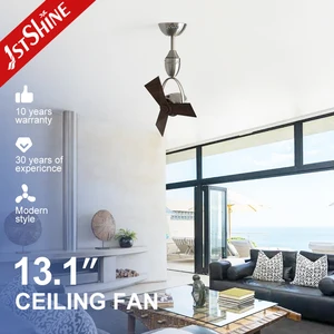 1stshine Ceiling Fan 13" Small Size DC Copper Motor Smart Adjustable Direction High Volume Ceiling Fan
