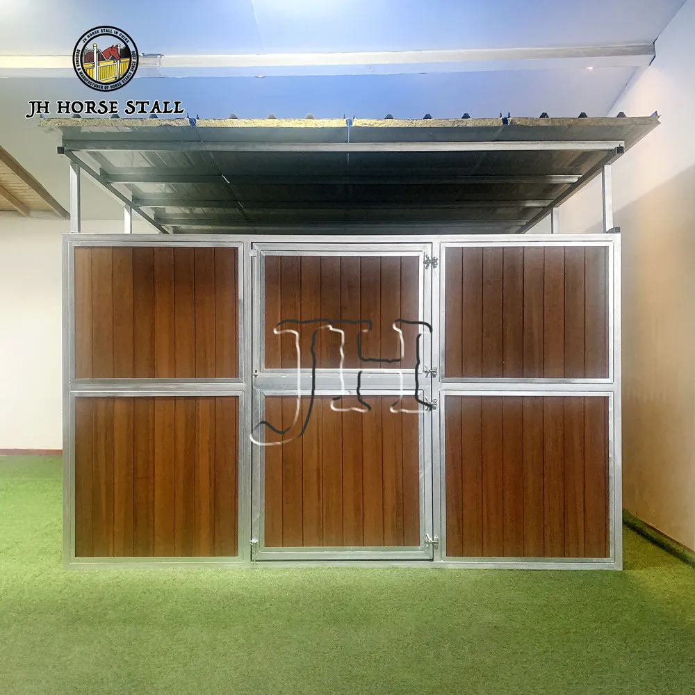 USA Horse Boarding Stables Steel Structure Animal Livestock Horse Stall Shelter With Roof
