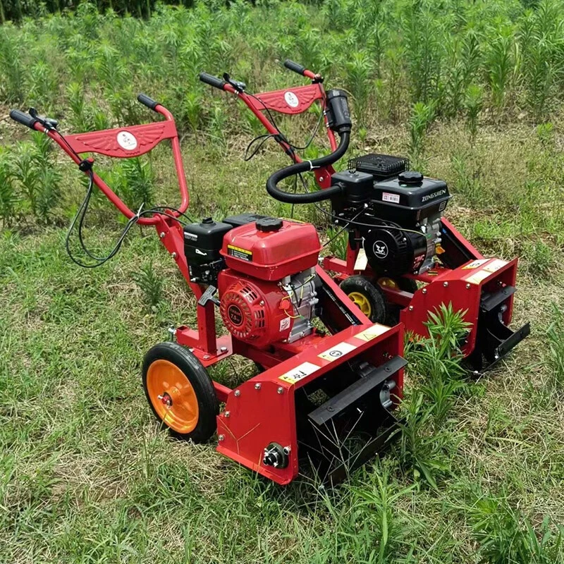 Water Weed Machine 4-Wheel in Weeding Cultivator Machine Weeding Machine Gasoline