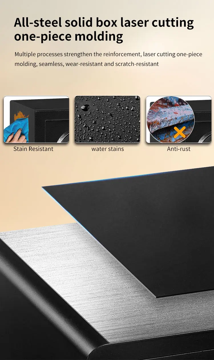 CEQSAFE Hotel Digital Fingerprint Smart Electronic Lock for Bank Box Home Time Safe Money Deposit Safety Kids Small Safe factory