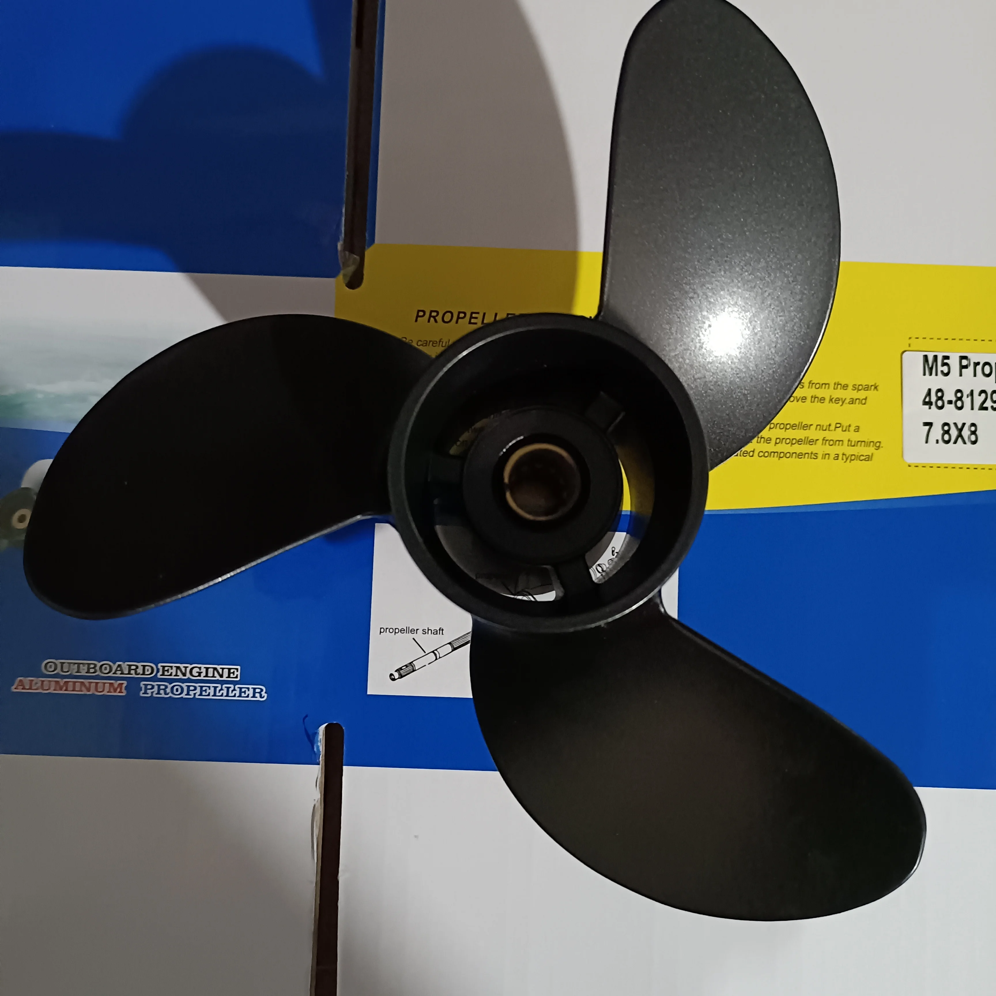 ボートプロペラ 7.8x7 12歯 RH 5HP 船外機交換部品 モーターボートの