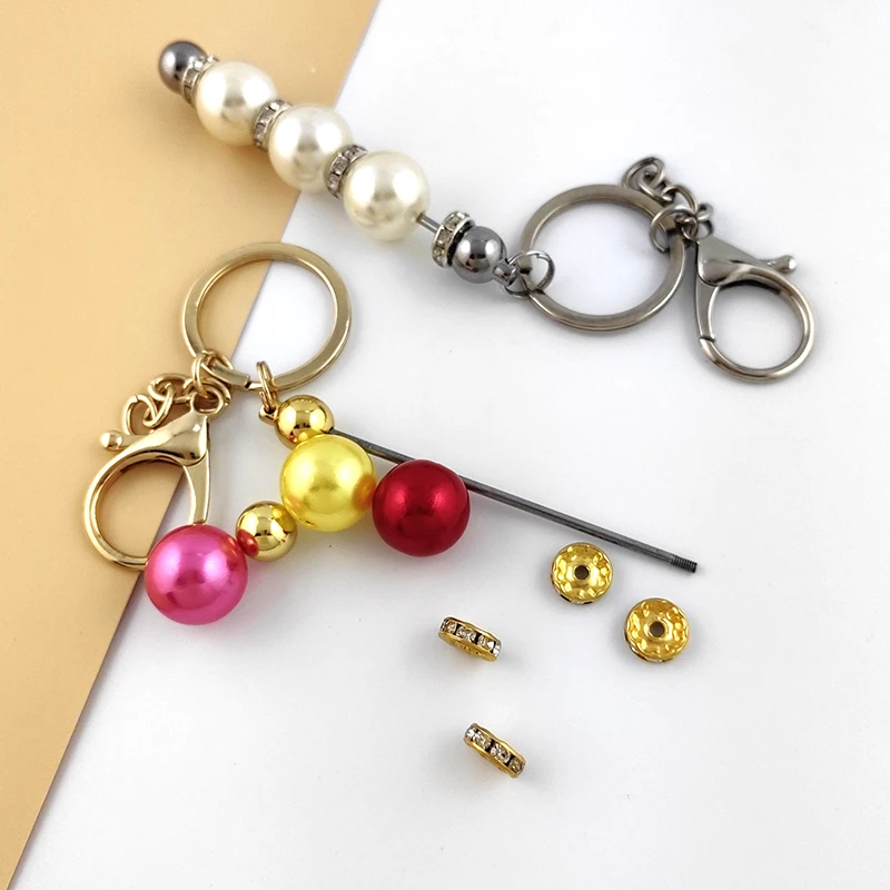 rts metal blanks beadable bar keychains