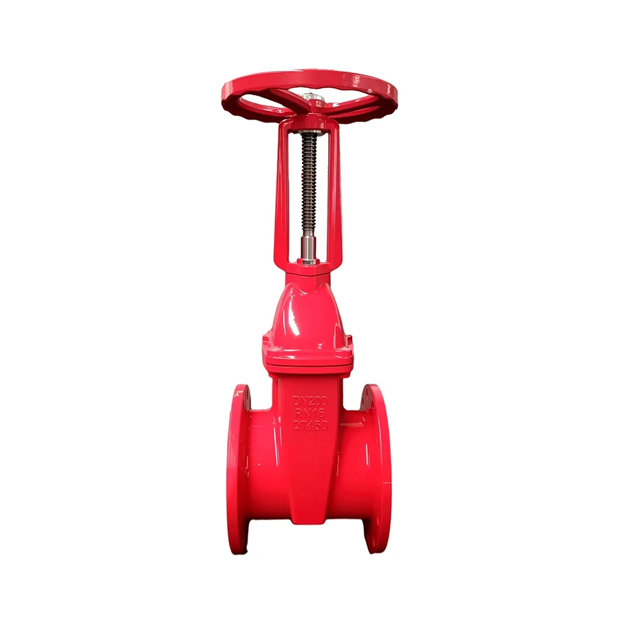 Fire Safe Manual Lockable Water Gate Valve OS&Y Type with Soft Seal and Emergency Metal Seat Flanged End