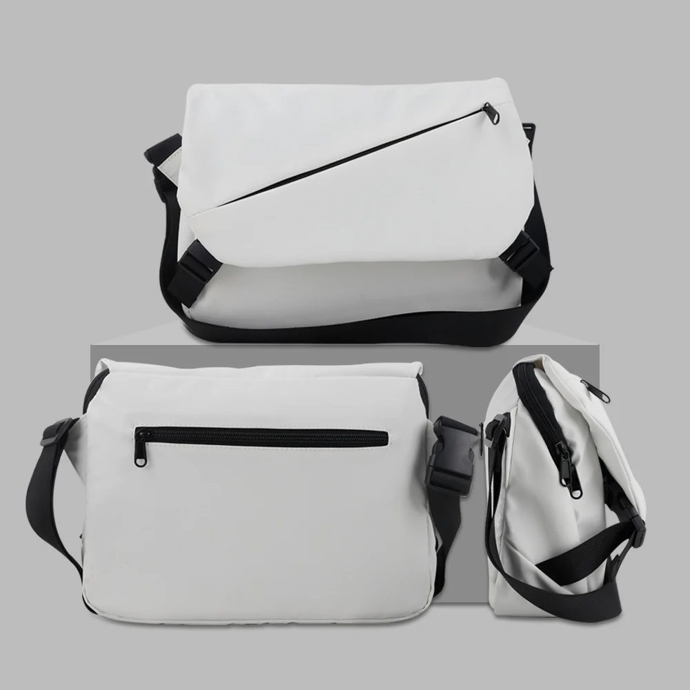 Custom Durable Premium Large-Capacity Men's Fashion Waterproof Lightweight Anti-theft Buckle Messenger Bag for Outdoor Sports