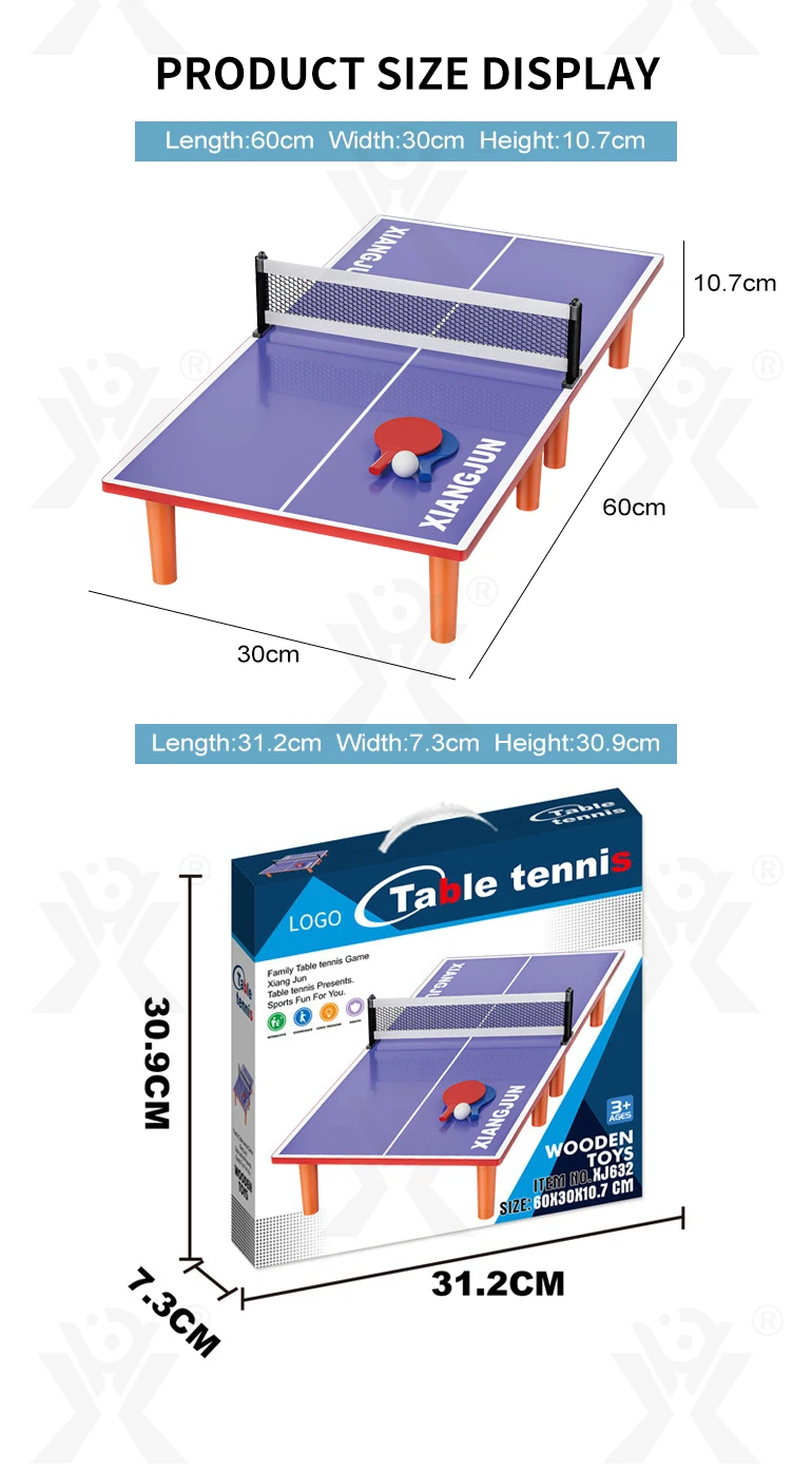 Chengji Mini Table Tennis Table High Quality Indoor Sport Parent-child ...