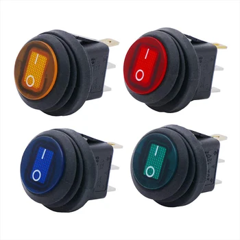 Kcd3 Kcd2 12v 20a Waterproof Round On/off Mini 3p Rocker Switch Car ...