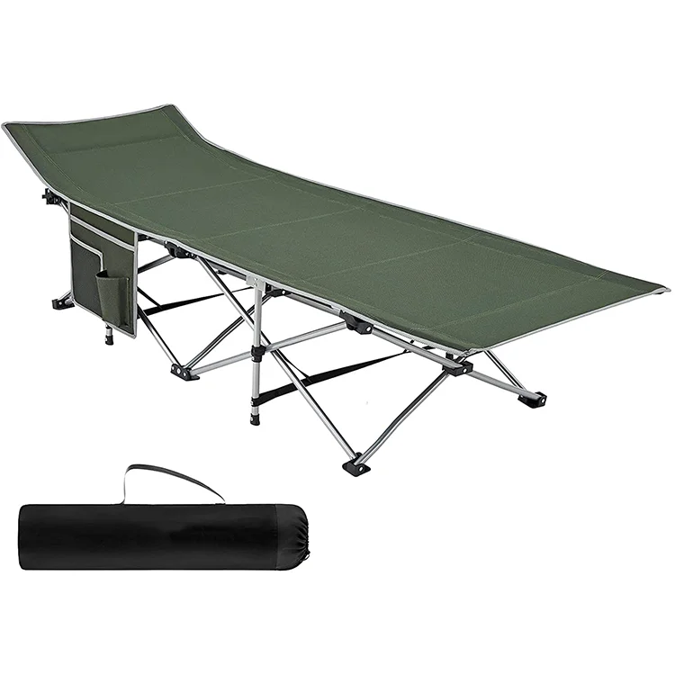 Drunkenxp Portable 1200D Oxford Canvas Folding Bed Durable