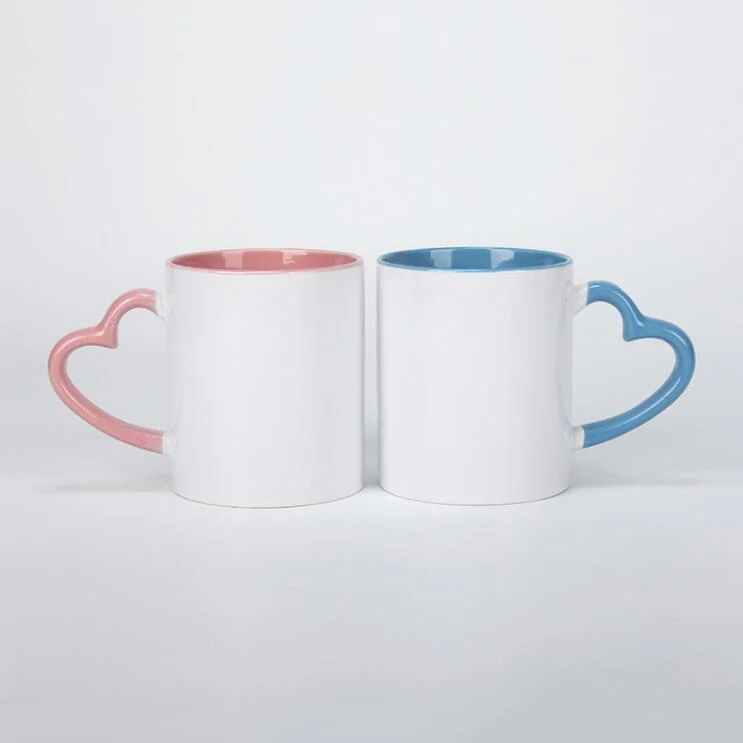 RubySub M080 11oz Inner Handle Color Cup Blank Enamel Coffee Mug  Sublimation Mugs Suppliers Wholesale
