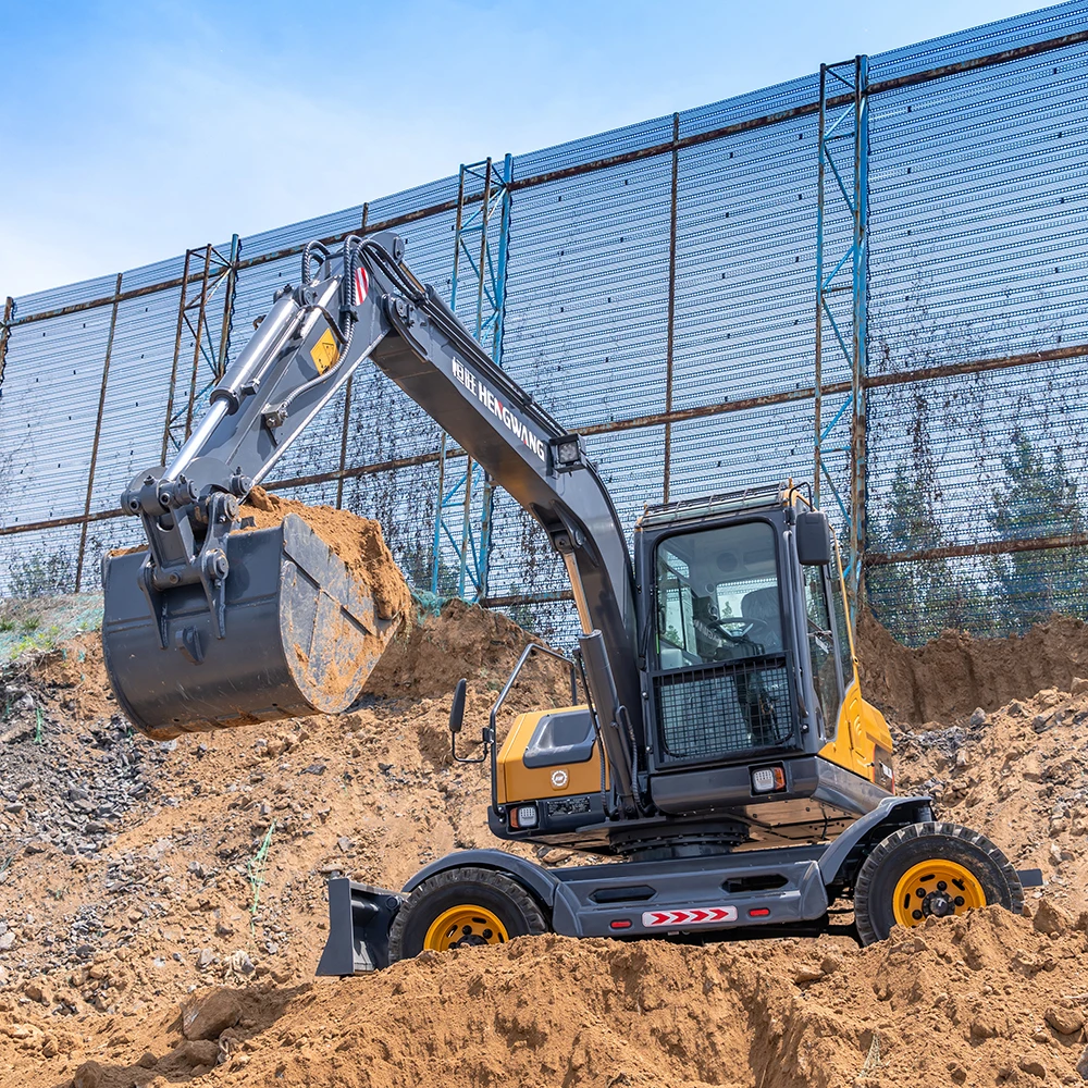 Высокое качество колесный экскаватор 8 тонн производитель четыре колеса excav