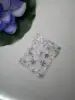 Blanc avec marquage à chaud argenté