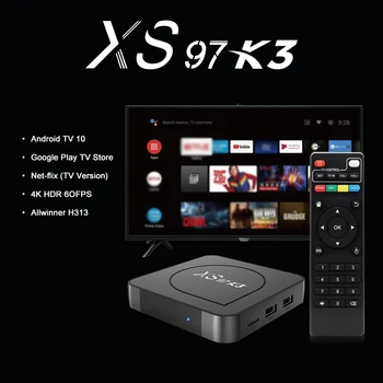 XS97 K3 Android TV Box - 4K Smart TV with Dual Wifi