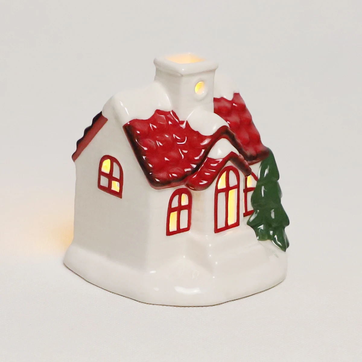 christmas decorations ceramic house shaped christmas ornaments cheap bulk christmas gifts