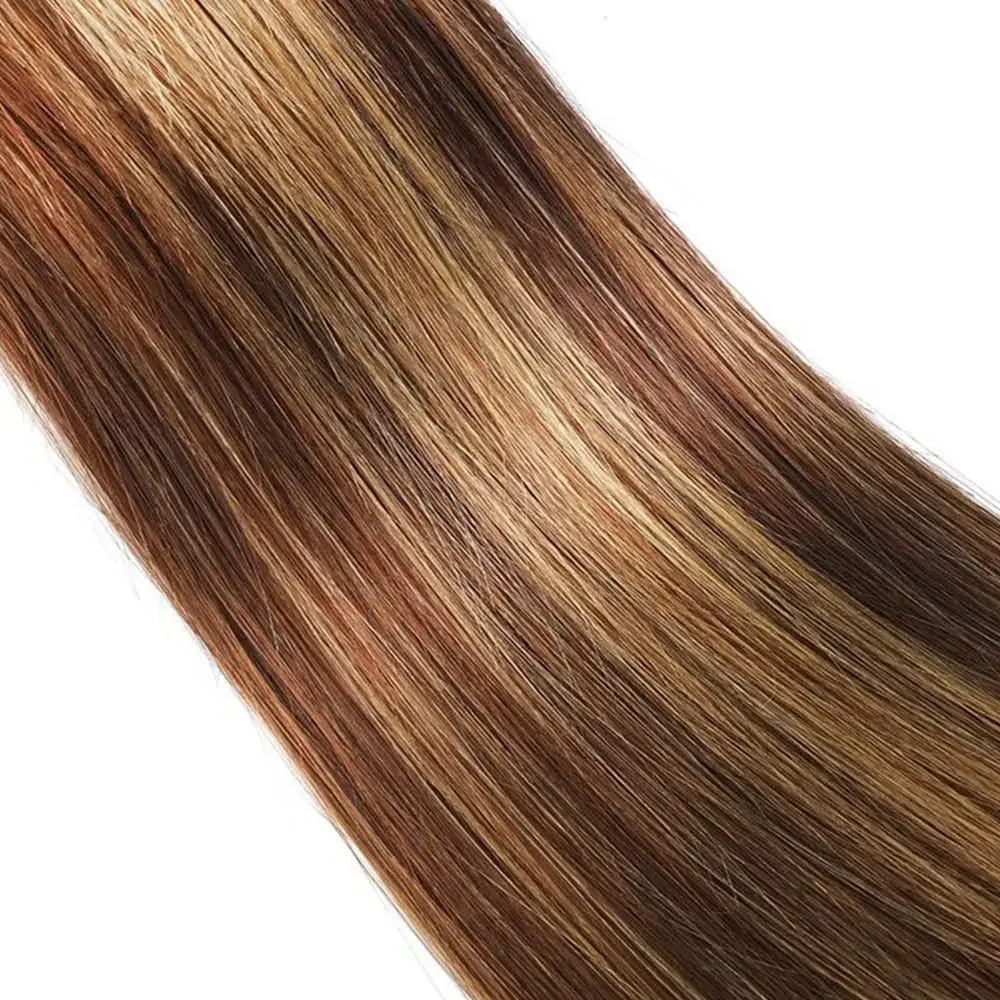 Extensions de cheveux humains raides blond miel bundle brésilien_voghion.com