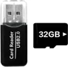 Black 32GB memory card+card reader