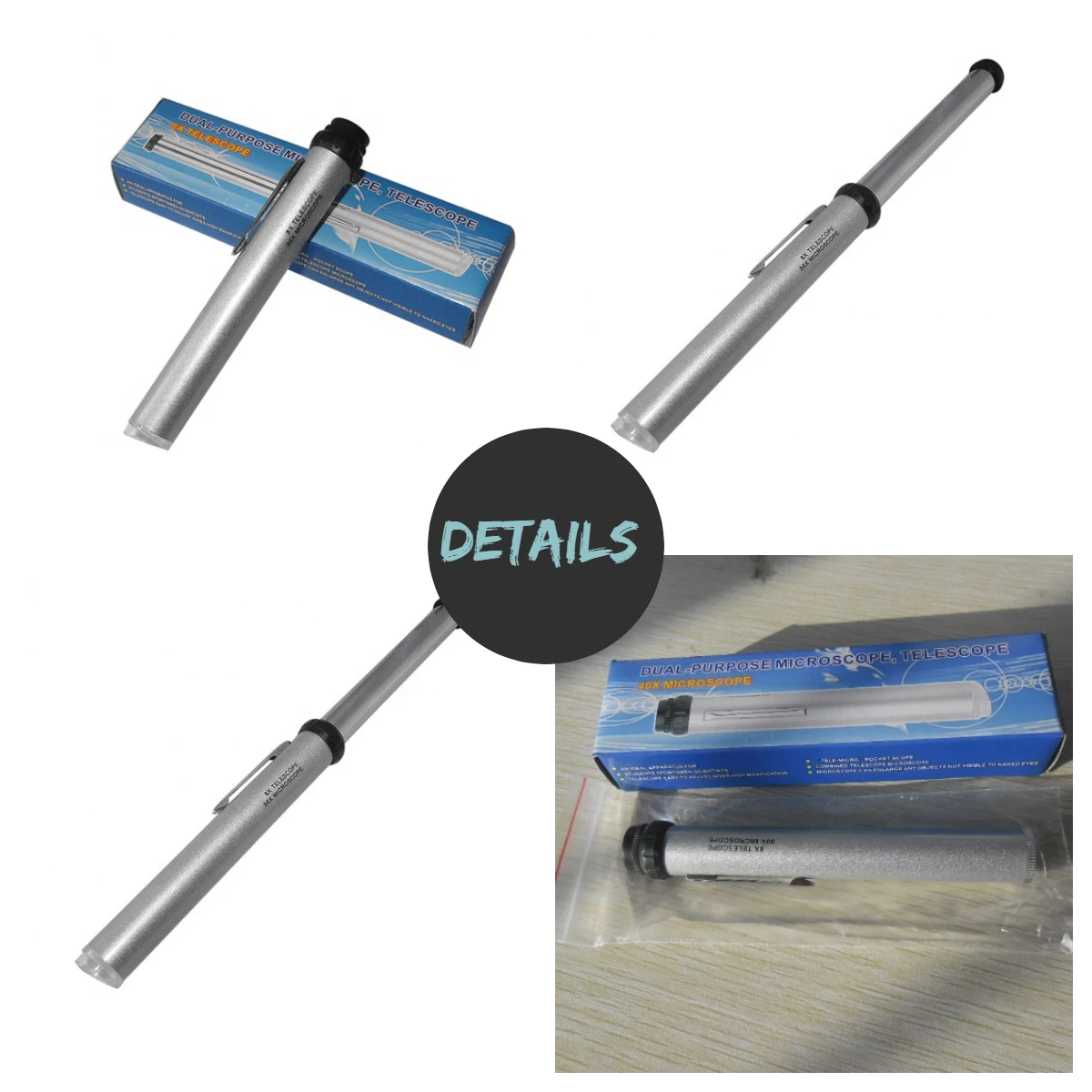 MG10085-7  Mini Magnifying Glass Ballpoint Pen 40x Magnifying Glass  8x Magnifying Glasses for Sale