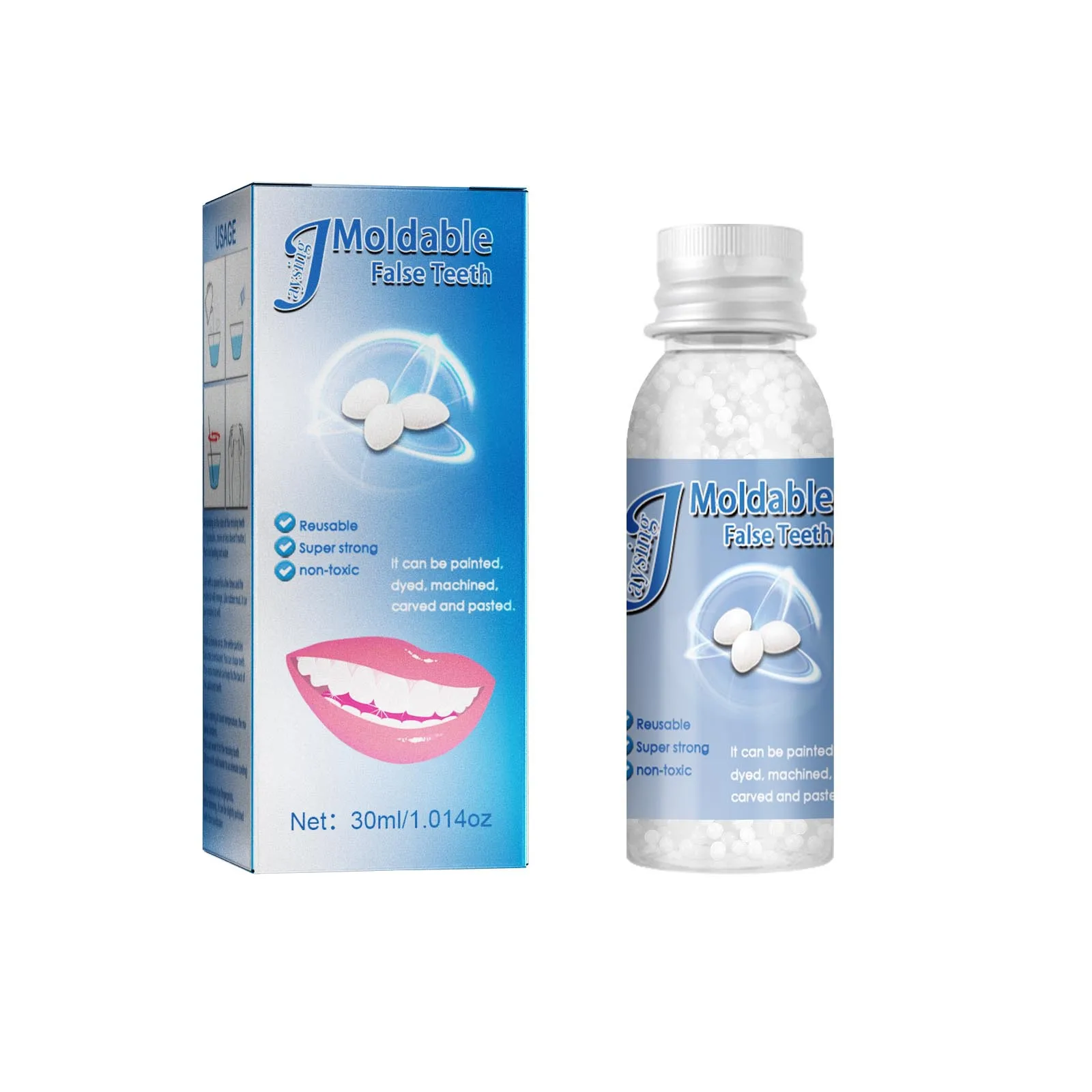 New Dental Restoration Reusable Moldable Temporary False Teeth Solide