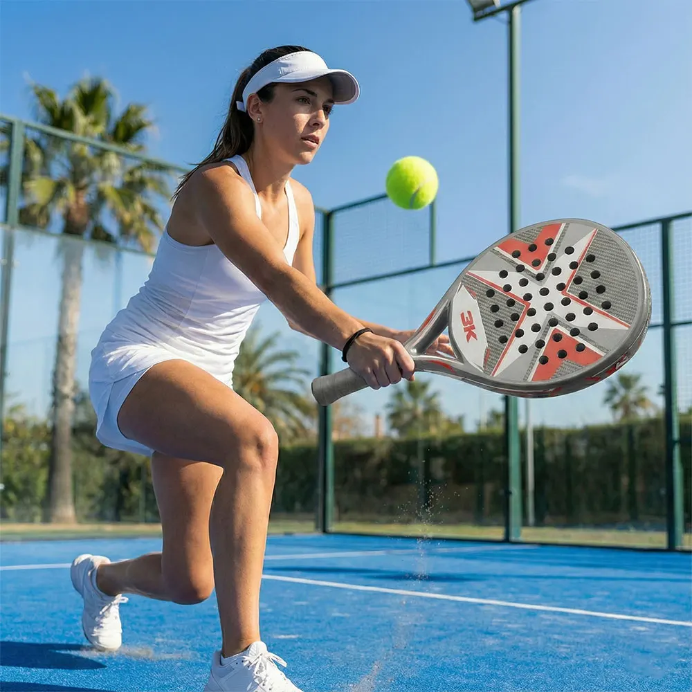 Taspo Padel Luxury  Padel Rackets Carbon Fiber 18k Teardrop Design Aerodynamics Custom Grip Technology  Carbon 3K 24K Eva