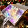 Red string lights with raffia greeting cards (pre-order)
