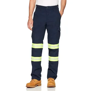 Mens Mining Aviator Construction Industrial Trousers Navy Green Green High Vis Cargo Work Pants