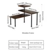 Three-tier wooden shelf