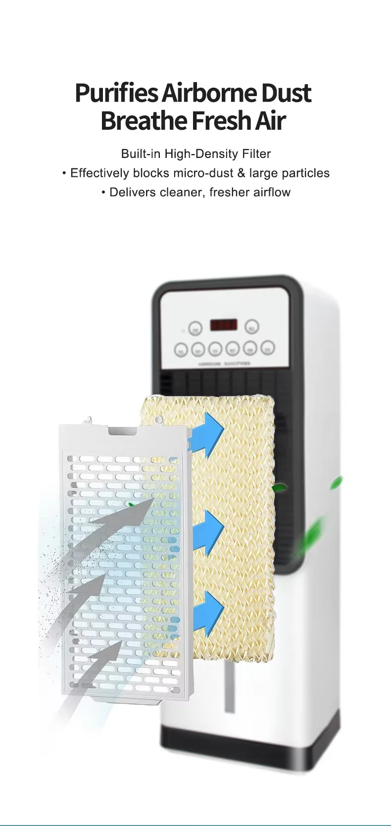 Professional Dual-Use Tower Air Conditioner Heater Mobile AC for Home Plastic Electric Fan No Installation Required Floor