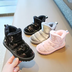 Cartoon Pattern Children Winter Snow Boots Wholesale Cute Kids Cotton-padded Shoes Fashion Thickened Little Boy and Girls Boots