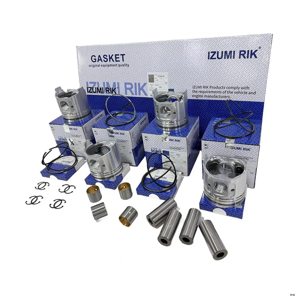 IZUMI RIK Piston & Piston Ring Set for Isuzu DA220 Engine Spare Parts