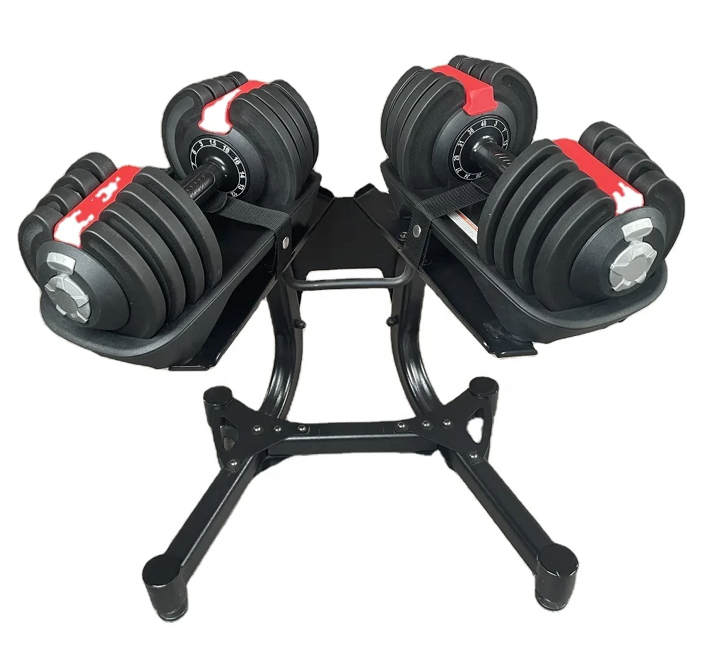 Home Gym Equipment 40Lbs Free Weights Dumbbells 3-in-1 Dumbbell Barbell Kettlebell Sets 24kg 52.5lb Adjustable Dumbbells Set