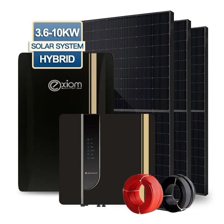 Hybrid Solar Panel Off Grid 5kw 6kw 10kw Household Solar Energy System