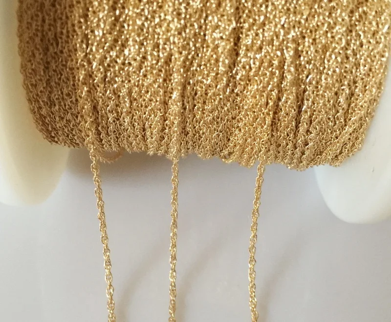 Premium 14K Gold Filled Triple Rope Chain 1mm Beads