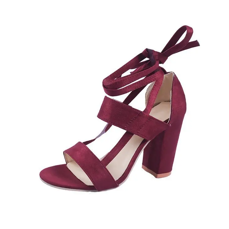 Buy Elegant Lady Mid-heel Shoes,Bandage 