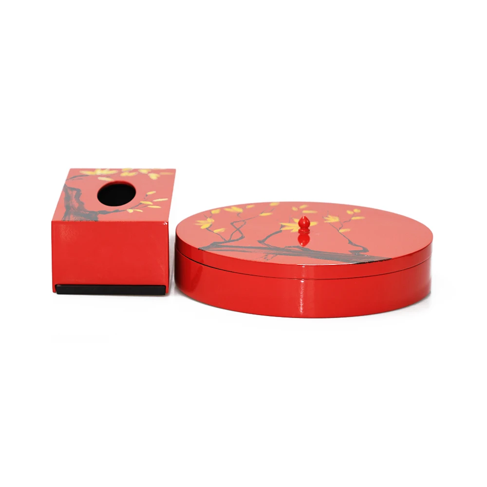 2020 красочный узор лакированная обмотанная деревянная упаковка подарочная коробка для конфет для свадьбы и вечеринки