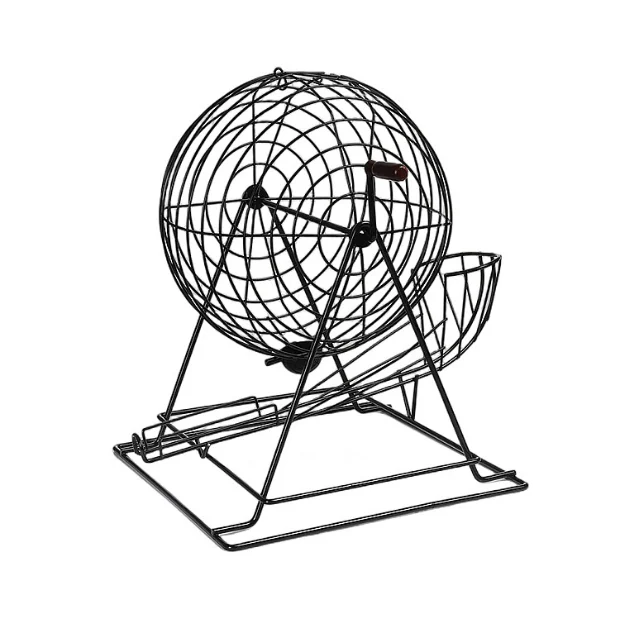 Металлическая негабаритная машина для бинго 600 шары ручная 18-дюймовая металлическая лотерейная настольные игры