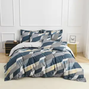Home Textile Custom Design Cotton Bed Sheet Bedding Set Digital Print Duvet Cover Set