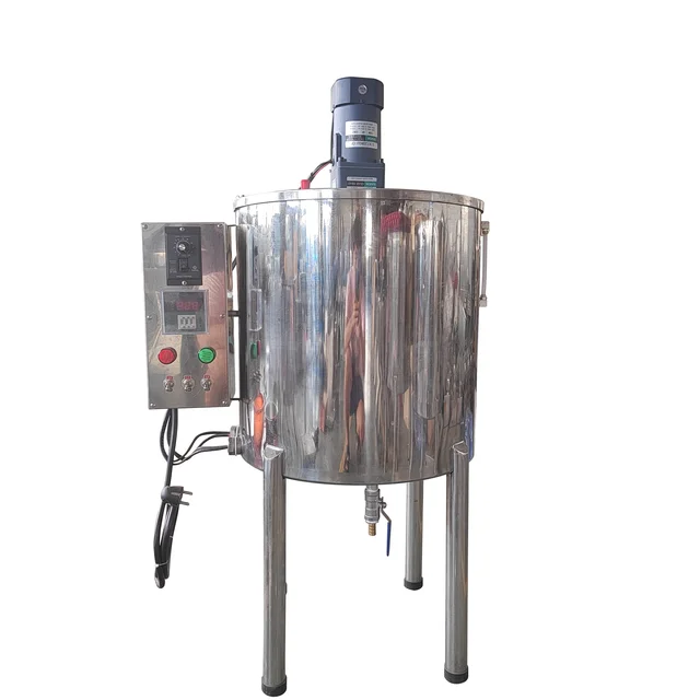 12.3Gal/50L heating mixing bucket chocolate melting mixing filling machine for small businesses