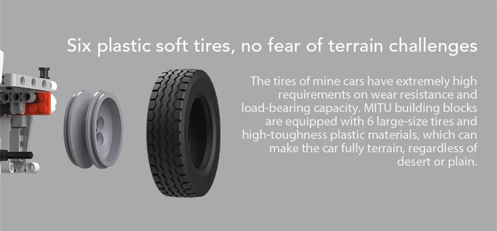 Xiaomi Youpin ONEBOT Smart Building Blocks Toy Mine Truck Car Robot Mining Truck Cars Toys For Children