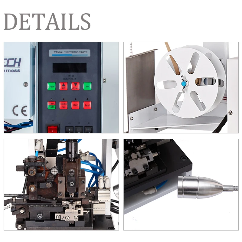 EW-50A Semi-Automatic Cable Stripping and Crimping Machine for Molex JST XH Cable Terminal Crimp Machine