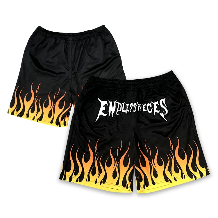 Сублимированные баскетбольные шорты, индивидуальные мужские ретро-шорты для баскетбола в уличном стиле