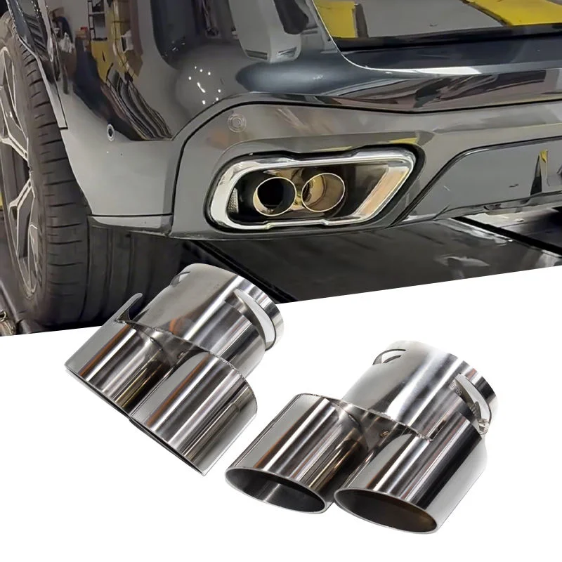 Titanium Alloy Quad Exhaust Pipes Tips G05 X5 G06 X6 G07 X7 for BMW 2019+